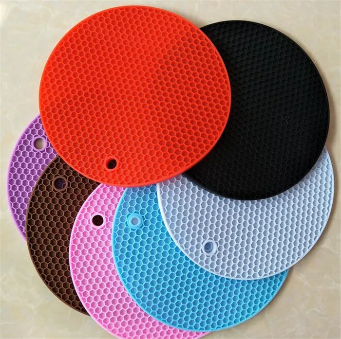 Colorful Heat Resistant Kitchen Silicone Rubber Dish Drying