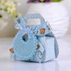 wedding boxes bear shape DIY gift christening baby shower party favor boxes paper candy box with Bib Tags & ribbons for kids