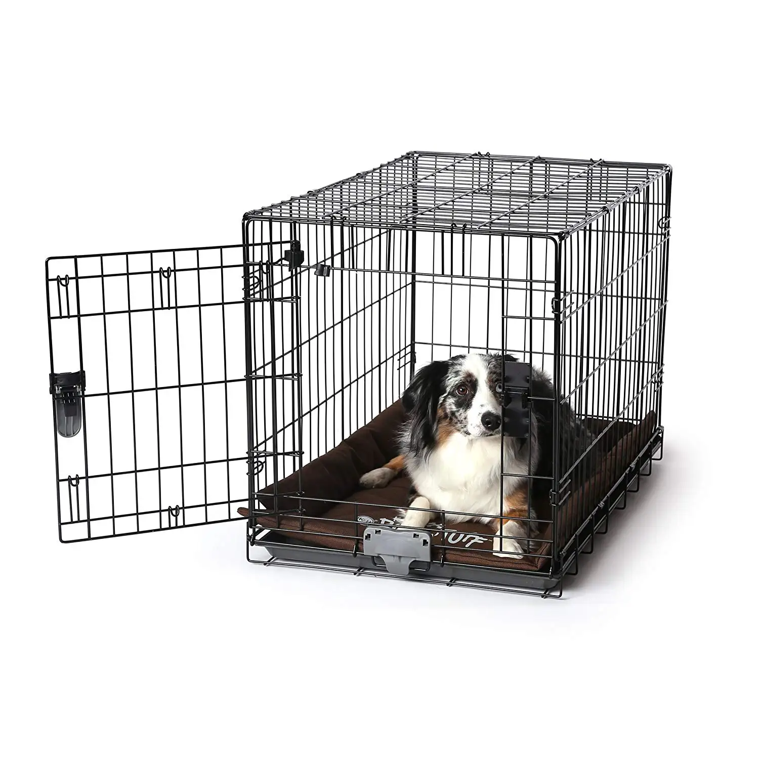 K&H Pet Products K-9 Ruff n' Tuff Crate Pad Medium Chocolate (21" x 31") - 1260 Denier Rip-Stop Polyester for Pets That Need Extra Tough Fabric