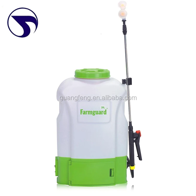 

Manufacturer 20L Easy operation Agriculture battery power knapsack sprayer, White+green