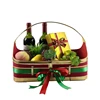 wholesale cheap easter folding storage empty leather craft gift basket