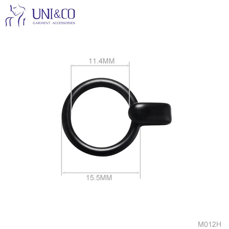 

New Design Metal Buckle Nylon Coated Bra Strap Ring With Hook