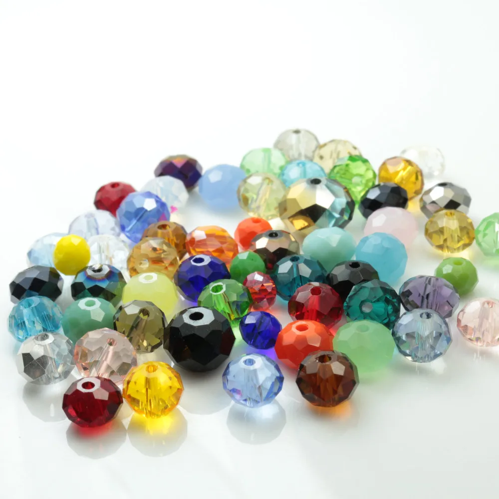 Crystal Rondelle Beads 2mm Mixed Color Beads 198PCS ...
