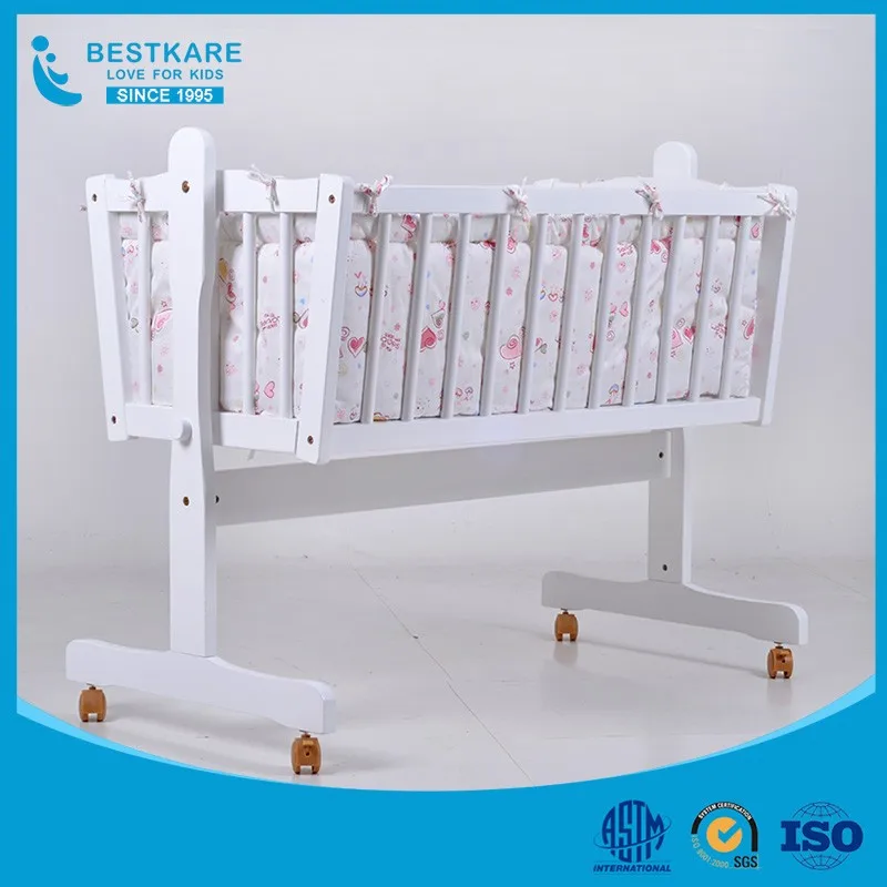 
baby swing bed new born wooden crib baby cradle wholesales 