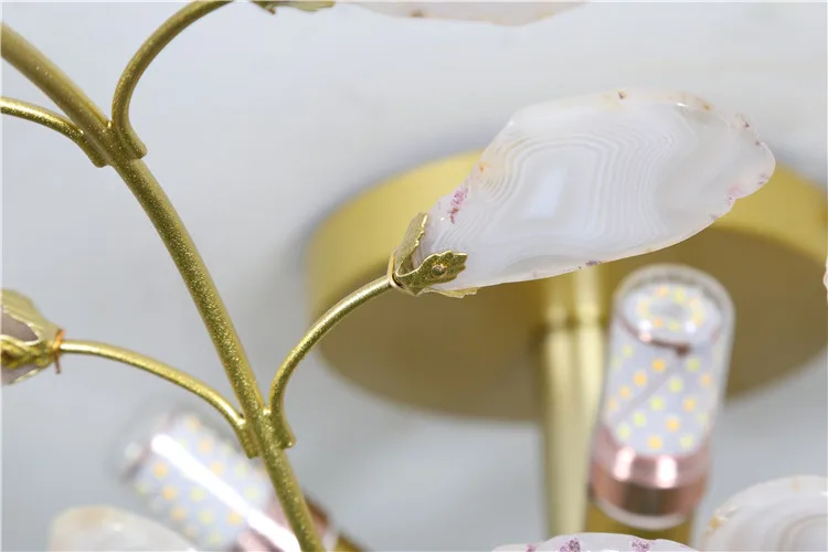 Modern Large Parts Living Room Hanging Metal Iron gold color Wedding chandelier lighting