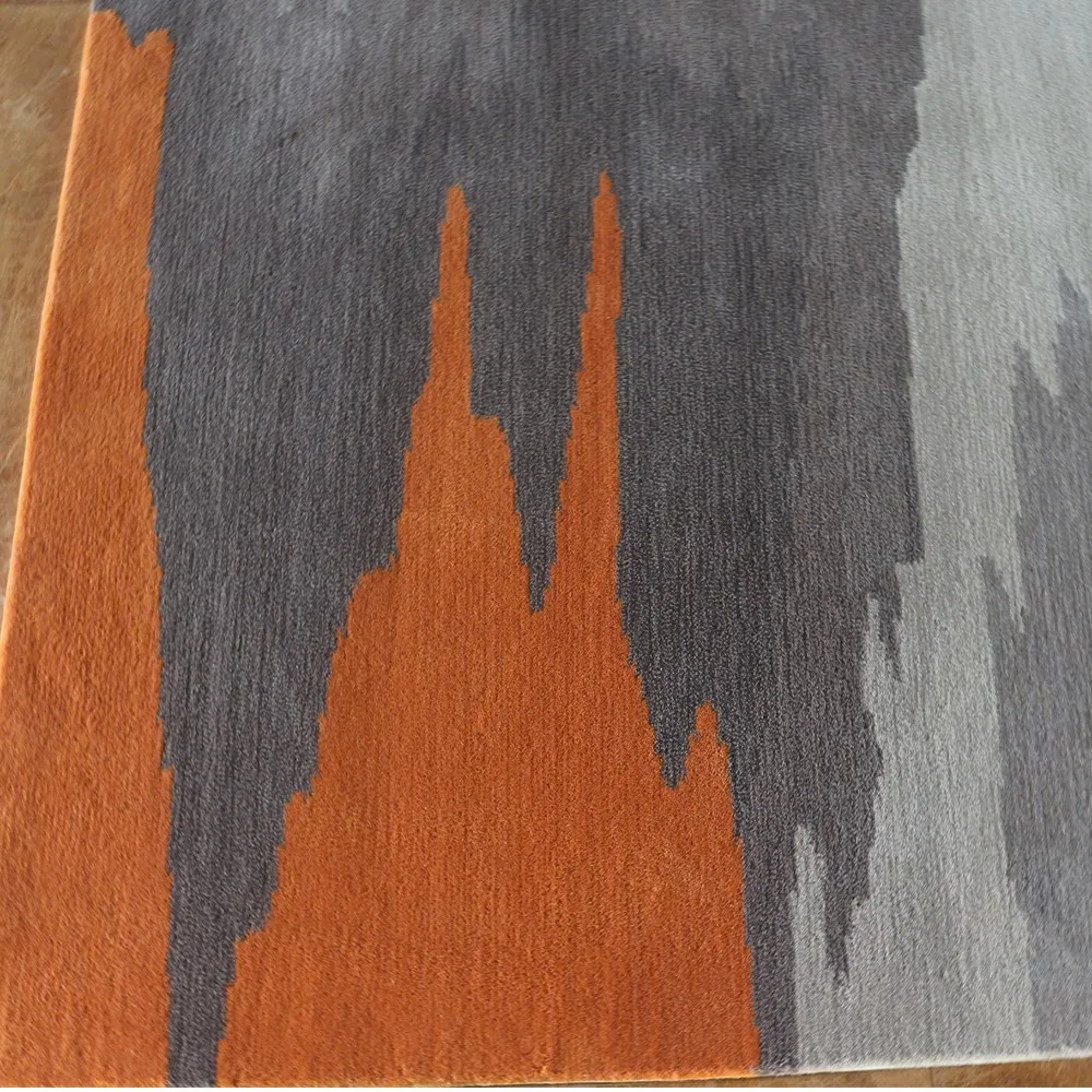 Taupe And Orange Color Hand Tufted Carpet Modern Designer Carpets For  Living Room Rugs - Buy Modern Carpet For Restaurant,Large Rugs For Living  Room,Modern Design Shaggy Carpet Product on Alibaba.com
