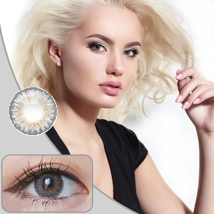 

Realcon New 3-tone Design Color Contact Lenses For Big Eyes