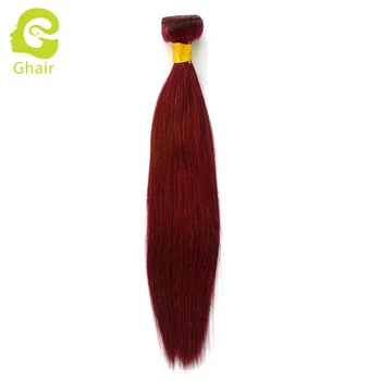 Brazilian Hair Best Selling Human Hair Weave Color 99j Red