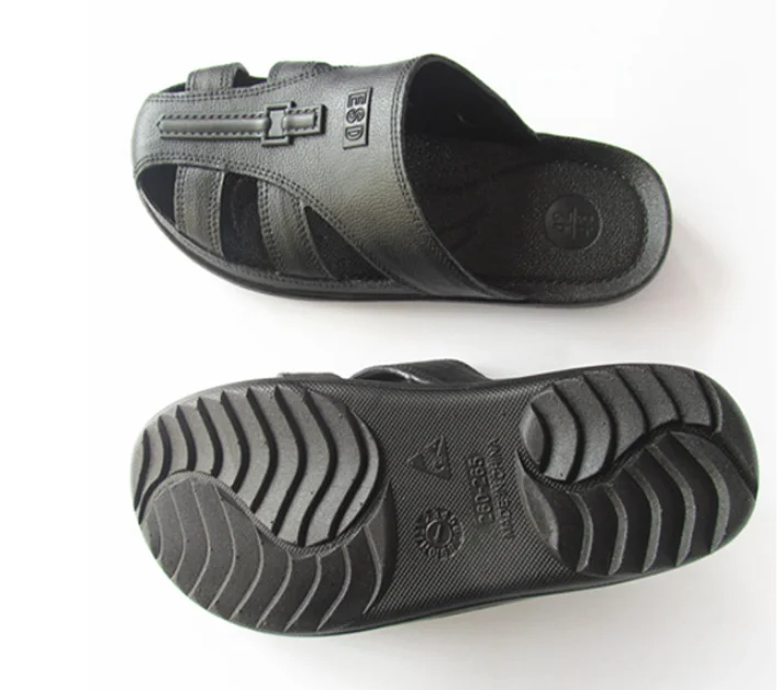 Yp-n022 Esd Pu Slipper For Industry /cleanroom Esd Slippers/ Black ...