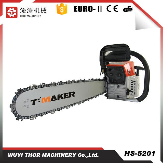 52cc chainsaw gasoline chain saw machine 5201