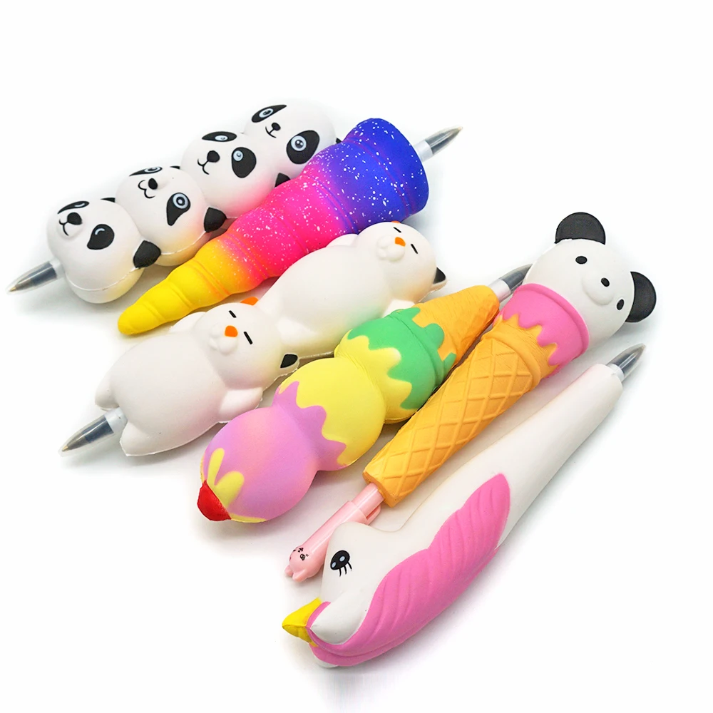 Kawaii Unicorn Squishy Slow Rising Pen Cap Pencil Topper Cover