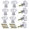 Crystal Glass Cabinet Knobs 30mm Diamond Shape for Drawer Cabinets Dresser Cupboard Wardrobe Handles