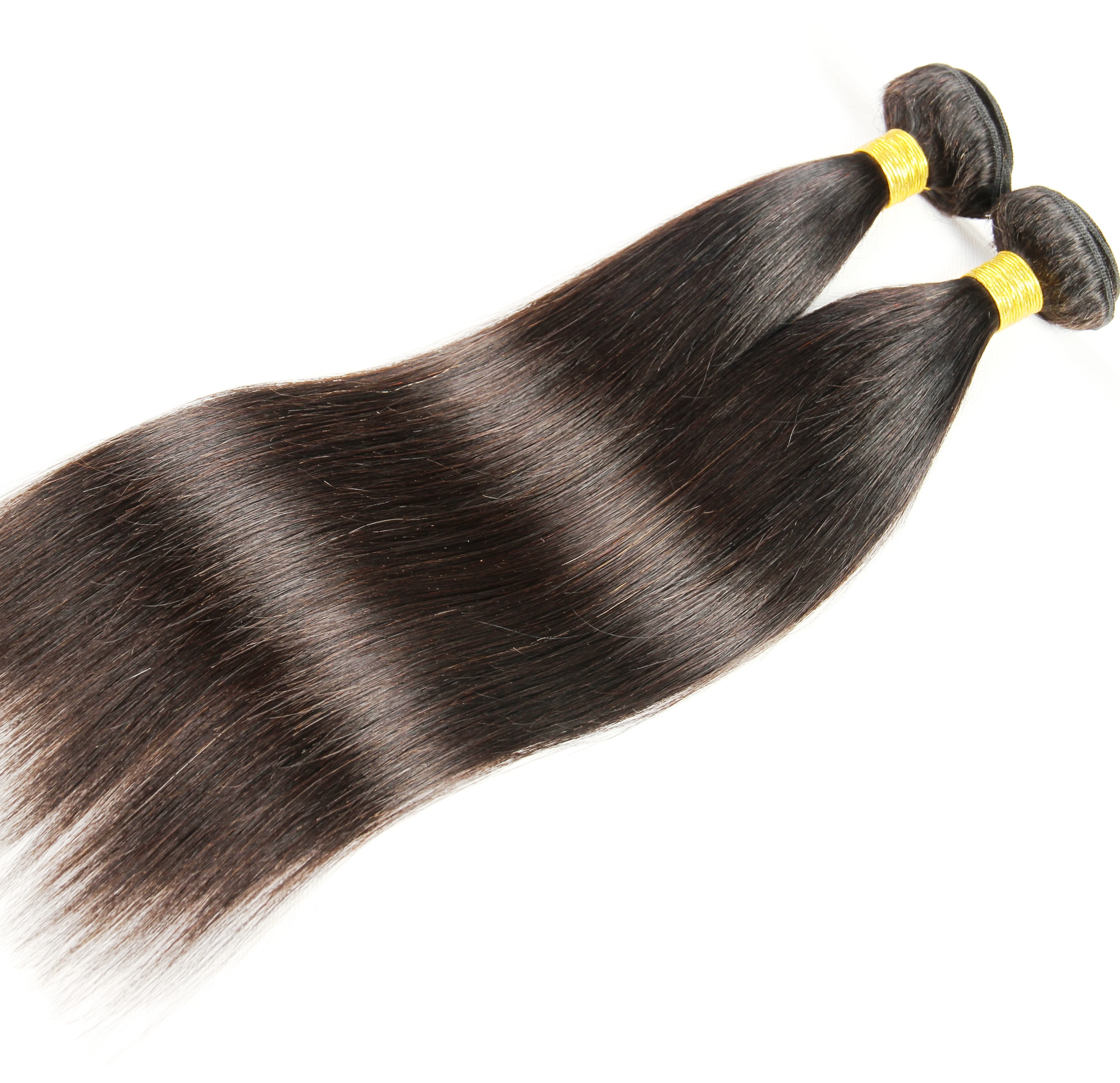 

10A unprocessed Virgin hair extensions Silky Straight Hair Weft Natural Black Virgin Brazilian Hair Bundles