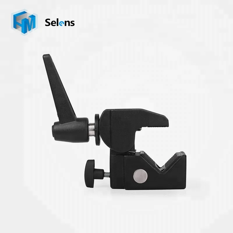

Selens Studio Multi-function Super Clamp Studio Clip With Stud Stand, Black