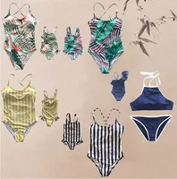 

2019 SUMMER Family Matching Mom Girls Bathing Suit Mommy and Me Swimsuit Swimwear Bikini set