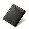 Dropshipping 2019 Genuine Cow Real leather Short wallets men Slim wallets