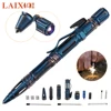 LAIX T05 titanium coating multifunction tactical pen self defense tool with safety belt cutter