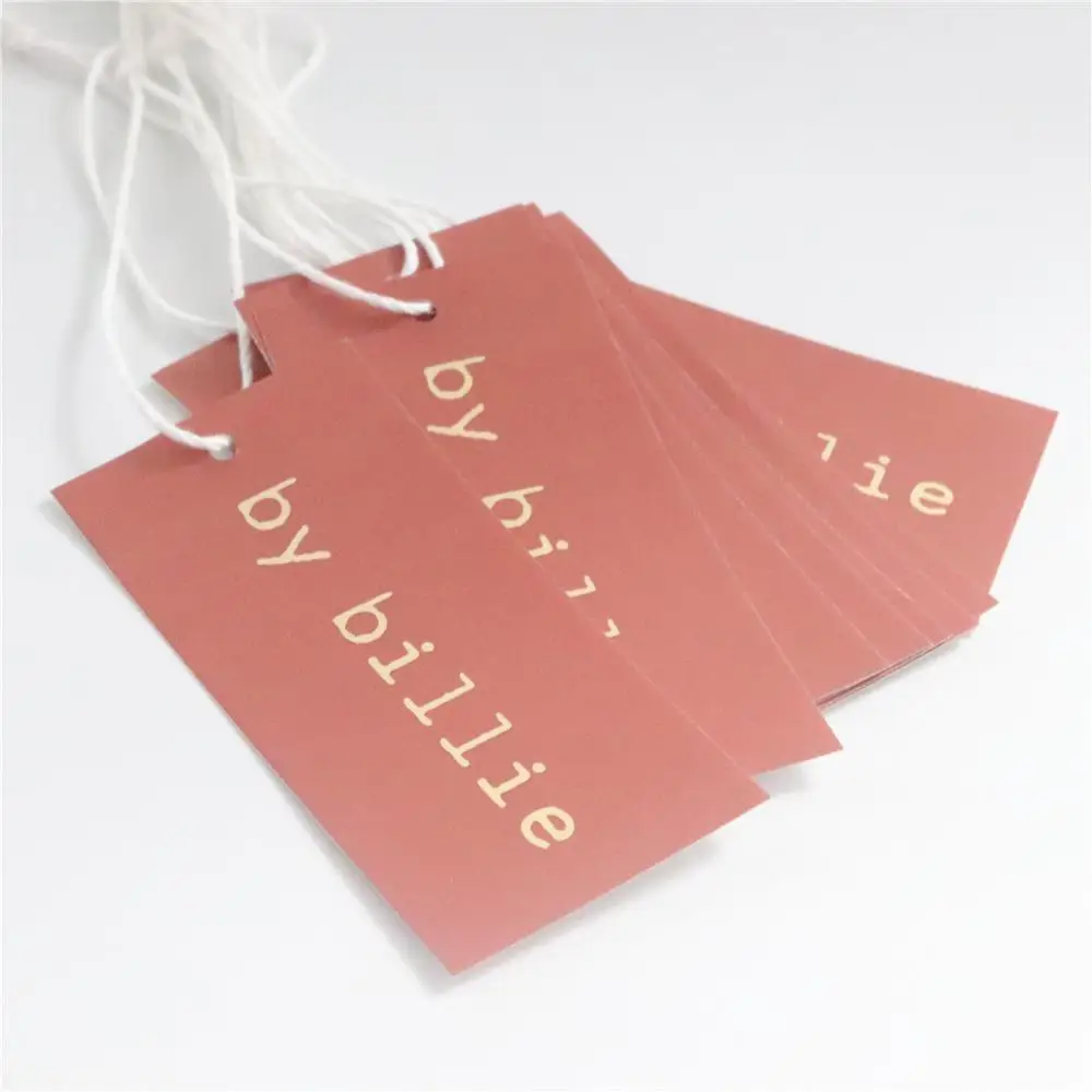 

Recycled Manufacture Custom Design Logo Printed Paper Hang Tag For Garment/Jean Label Swing Tags With Hang Tag String