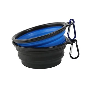 Image of Foldable Pet Bowl Customized Logo Silicone Collapsible Dog Bowls Folding Pet Bowls travel