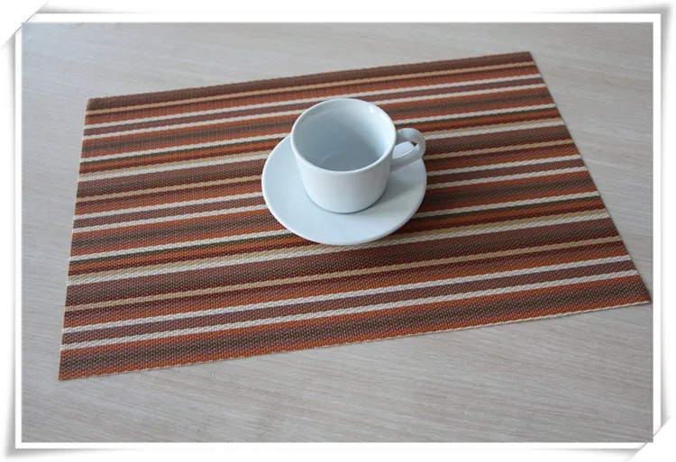 Unique Pvc Woven Mesh Washable Restaurant Placemats Designs Decorative
