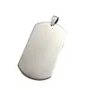 Custom Cheap Logo Laser Engraved Military Dog Tag Couple Shape Stamped Blank Metal Dog Tags With Ball Chain