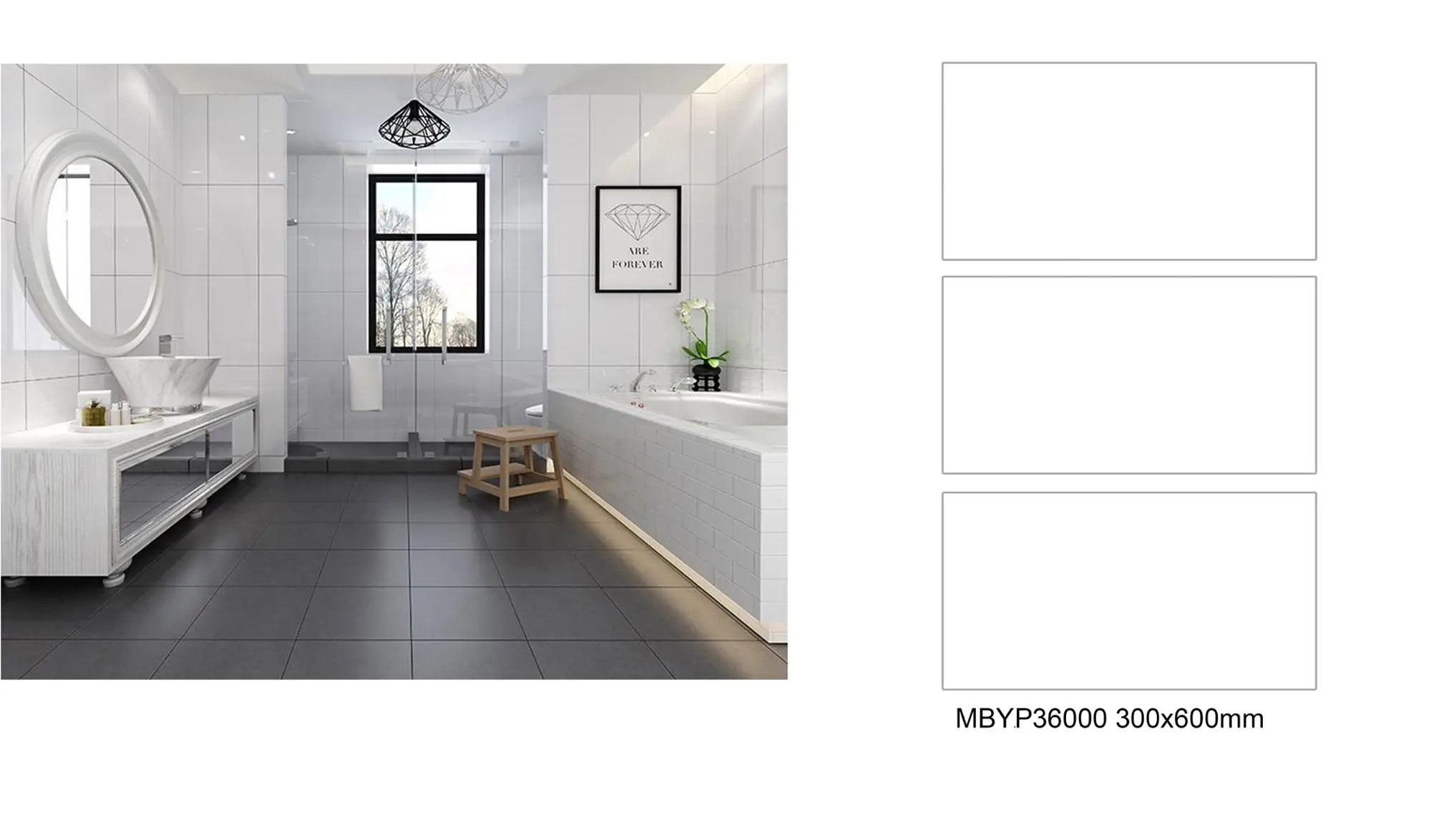 Bathroom Glossy Surface Retified White 300x600 Wall Tiles Buy Bathroom Wall Tiles Glossy Surface White 300x600 Wall Tiles Wall Tiles Product On Alibaba Com