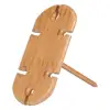 Bamboo Wine and Snack Table for Picnic Outdoor on the Beach Park or Indoor Bed