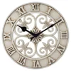 3D Europe Type Restoring Ancient Ways Golden Gear Cast Iron Decorative Wall Clock