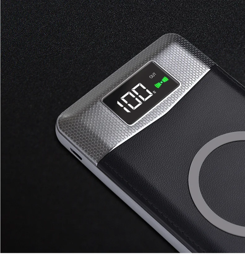 Mobile Battery Pack qi wireless charger 10000mah power bank supply type C Wireless Charging Power Bank