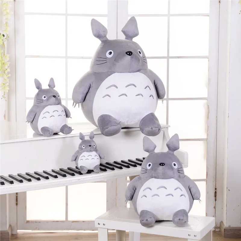 fluffy totoro plush