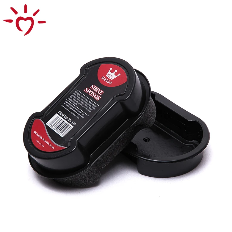 Black color OEM cleaner sponge shoe shine
