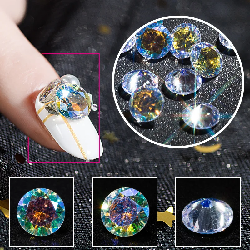 

Newby 29 Designs Big Size Gem Crystal Nail Decoration Zircon Stone