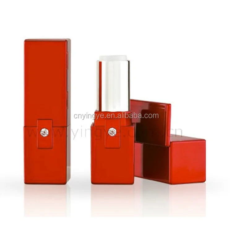 Matte Red Airtight Lipstick Container/tube/case With Mirror Buy