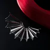 Queenfingers NTS-25 Clear Nature White Three Color Extra Long Pointed French Nail Tips For Salon