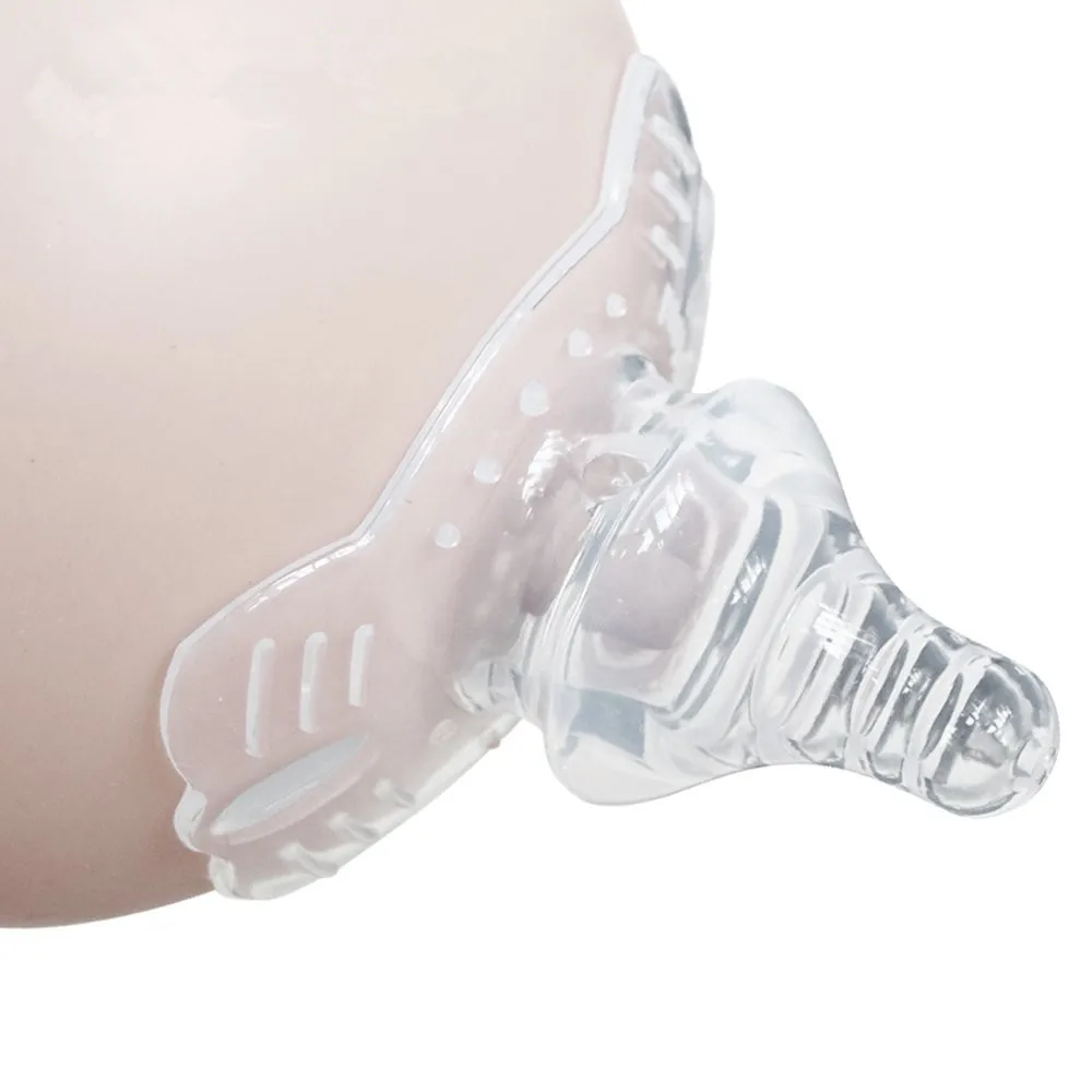 

YDS Nipple Shield Assist Perfect for Nursing Mothers with Inverted & Sore Nipple with Carrying Case for Breastfeeding Mothers, Transparent