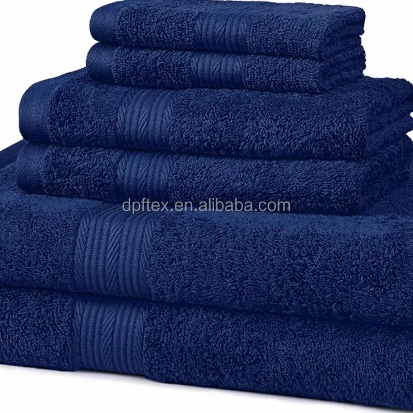 Royal Premium Blue Navy Cotton Luxury Bath Towel Set Buy Bath Towel