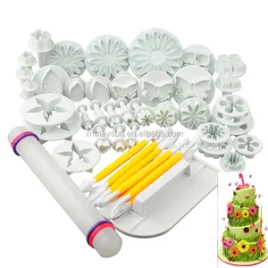 Sugarcraft Modelling Tools Plastic Baking tools fondant plunger cutter