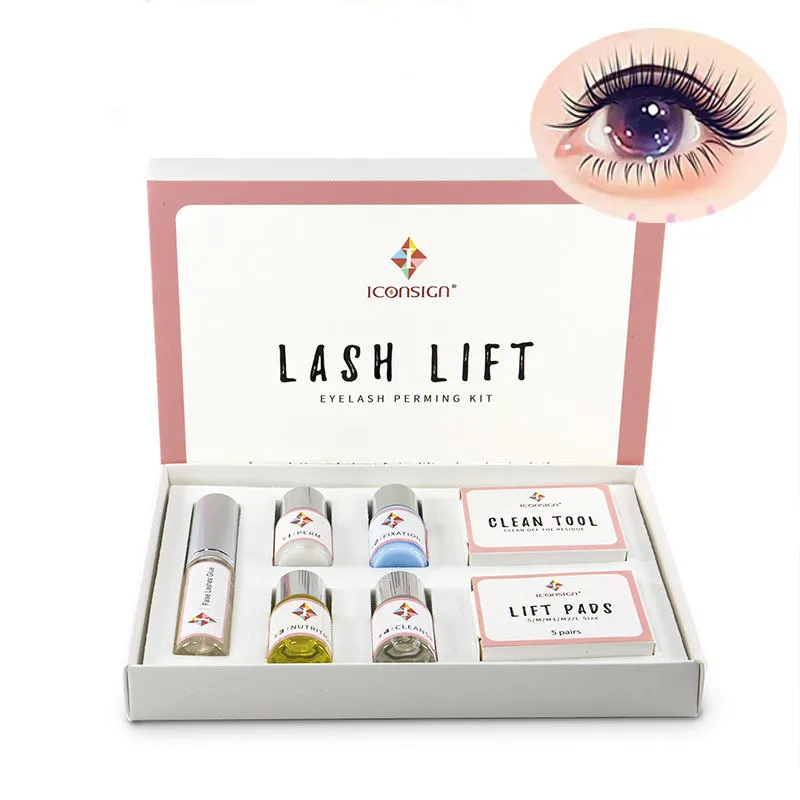 

Drop shipping professional custom lash lifting kit private label lash lift glue set perm, Clear