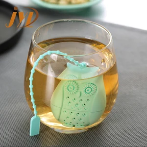 Image of Gift Set Bulk Owl shape silicone tea infuser