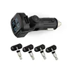 Car Wireless Tire Pressure Monitoring System Cigarette Lighter TPMS with USB Charging & Display Swivels for Optimal Position