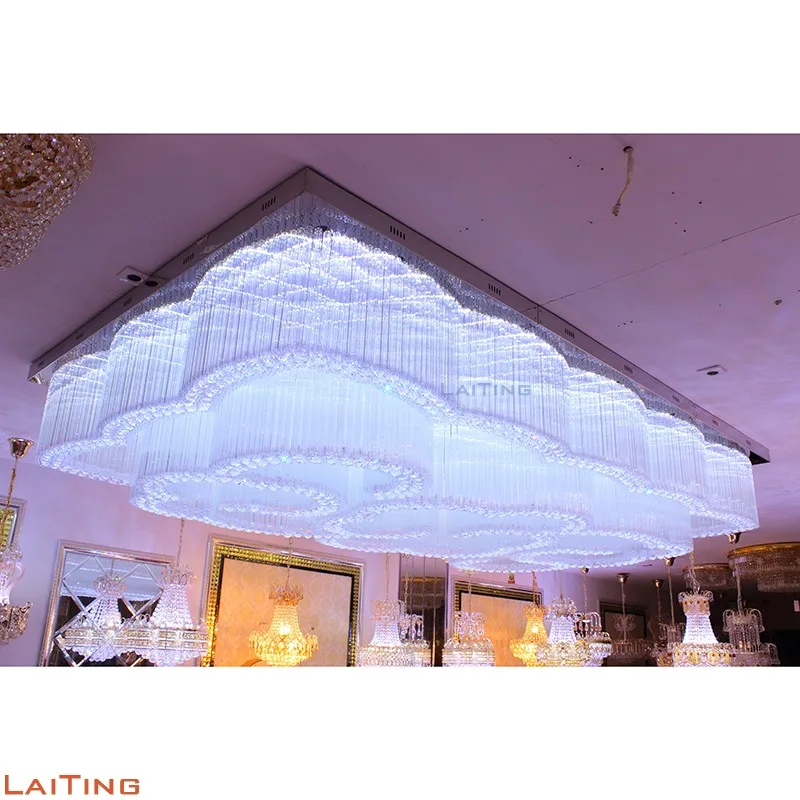 Cloud Shape Lights Big Square Ceiling Lights Fixture Led