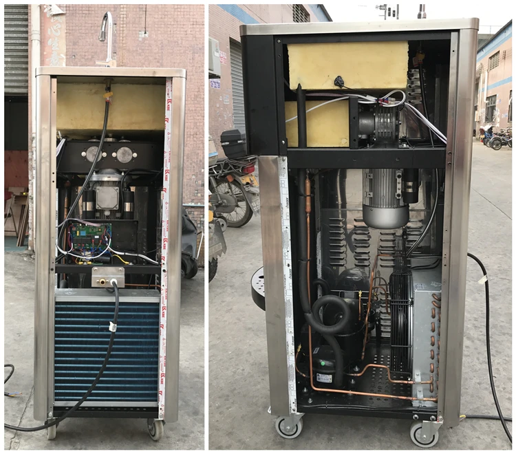 automatic vertical soft ice cream vending machine