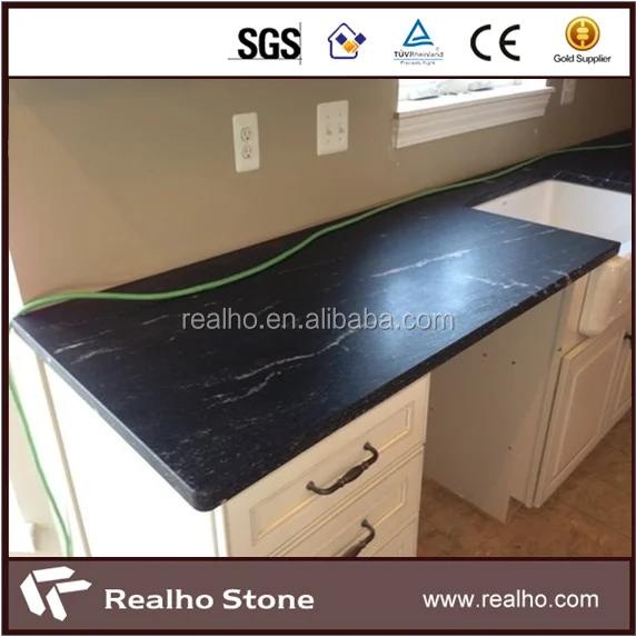 Leather Finish Black Cosmic Granite Countertops Buy Leather