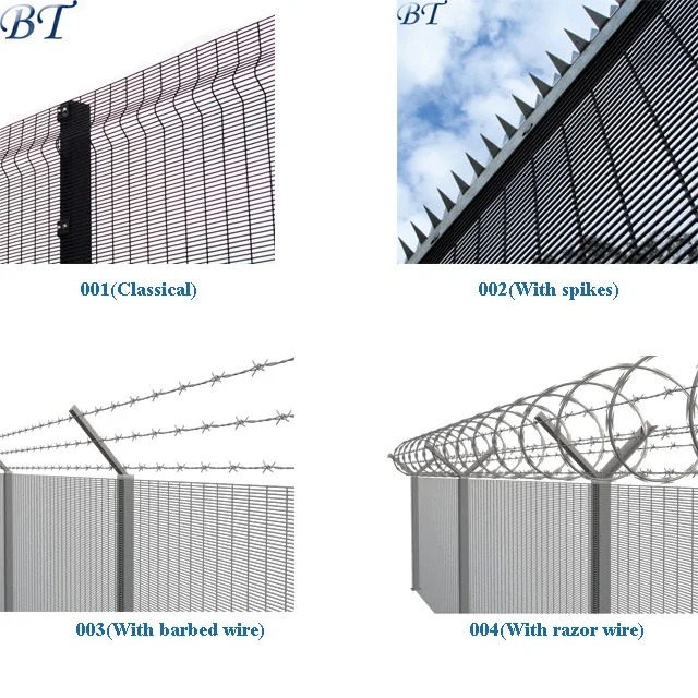 Low Carbon Steel  Welded Wire Mesh 3 Wave folds 358 / 3510 Security mesh fence.jpg