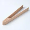 Beech Kitchenware steamed fried wood clamps bread tongs Toast cooking tongs cake food clips