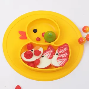 Image of Baby Silicone Placemat, Non-Slip Suction Toddlers Food Feeding Mat for Children, Kids, Infant