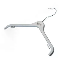 

G23 Custom Coat Hanger Color Logo Gray Plastic Garment Hanger Wholesale