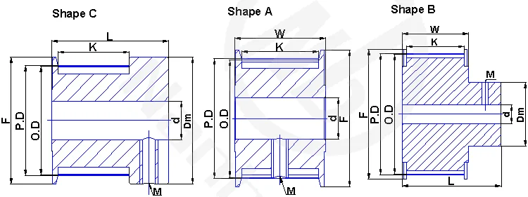 MXL timing pulleys