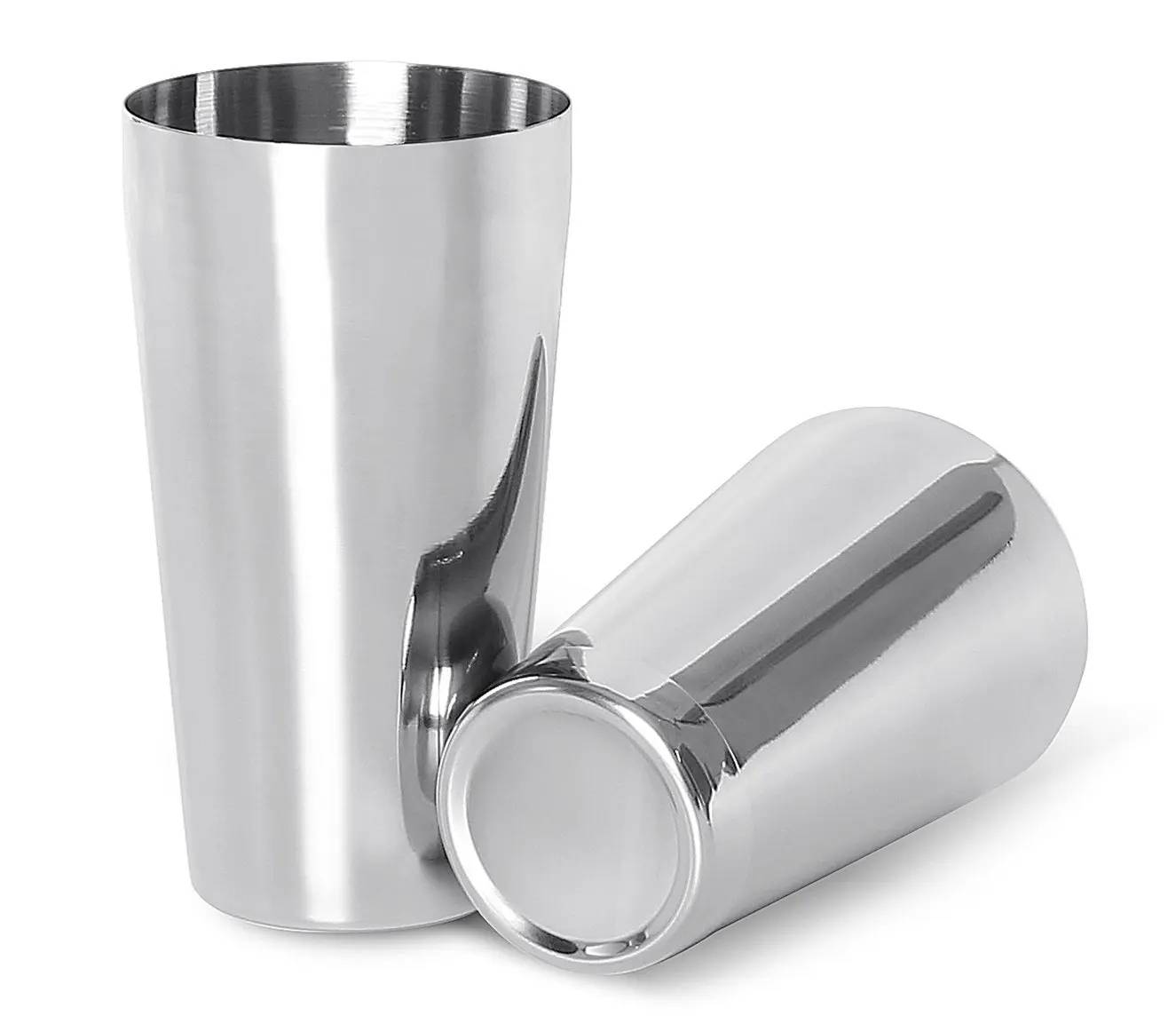 Commercial Grade Stainless Steel Boston Shaker Tin 15-Ounce Cocktail Shaker Tin Silver Glitter Mixing Bar Shaker