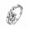 New Arrival 925 Sterling Silver AAA Cz Mickey Charm Eternity Ring